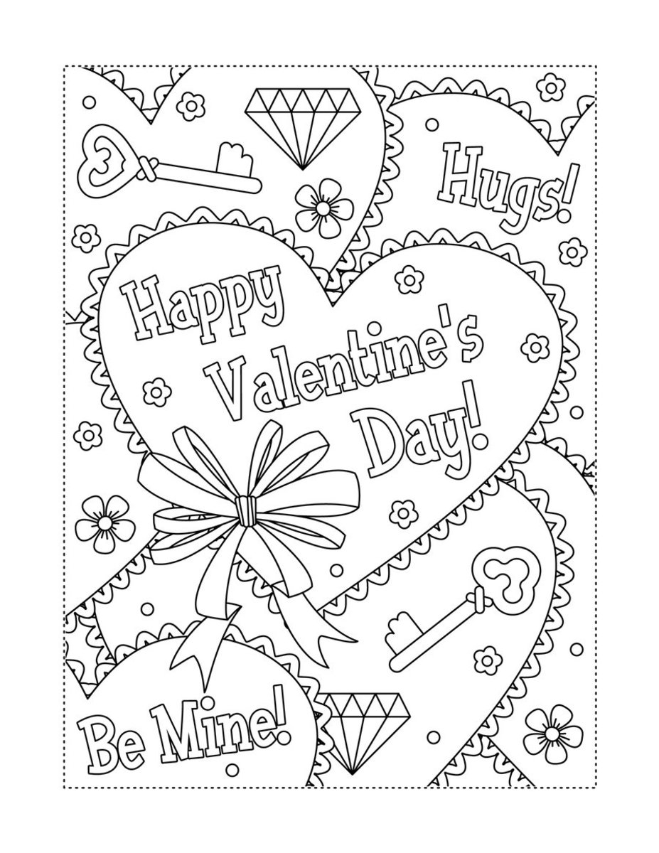 30 Valentine 39 s Day Coloring Pages Free Printable For Kids Adults Parade