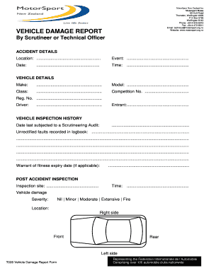 34 Free Editable Damage Report Templates In MS Word DOC PdfFiller