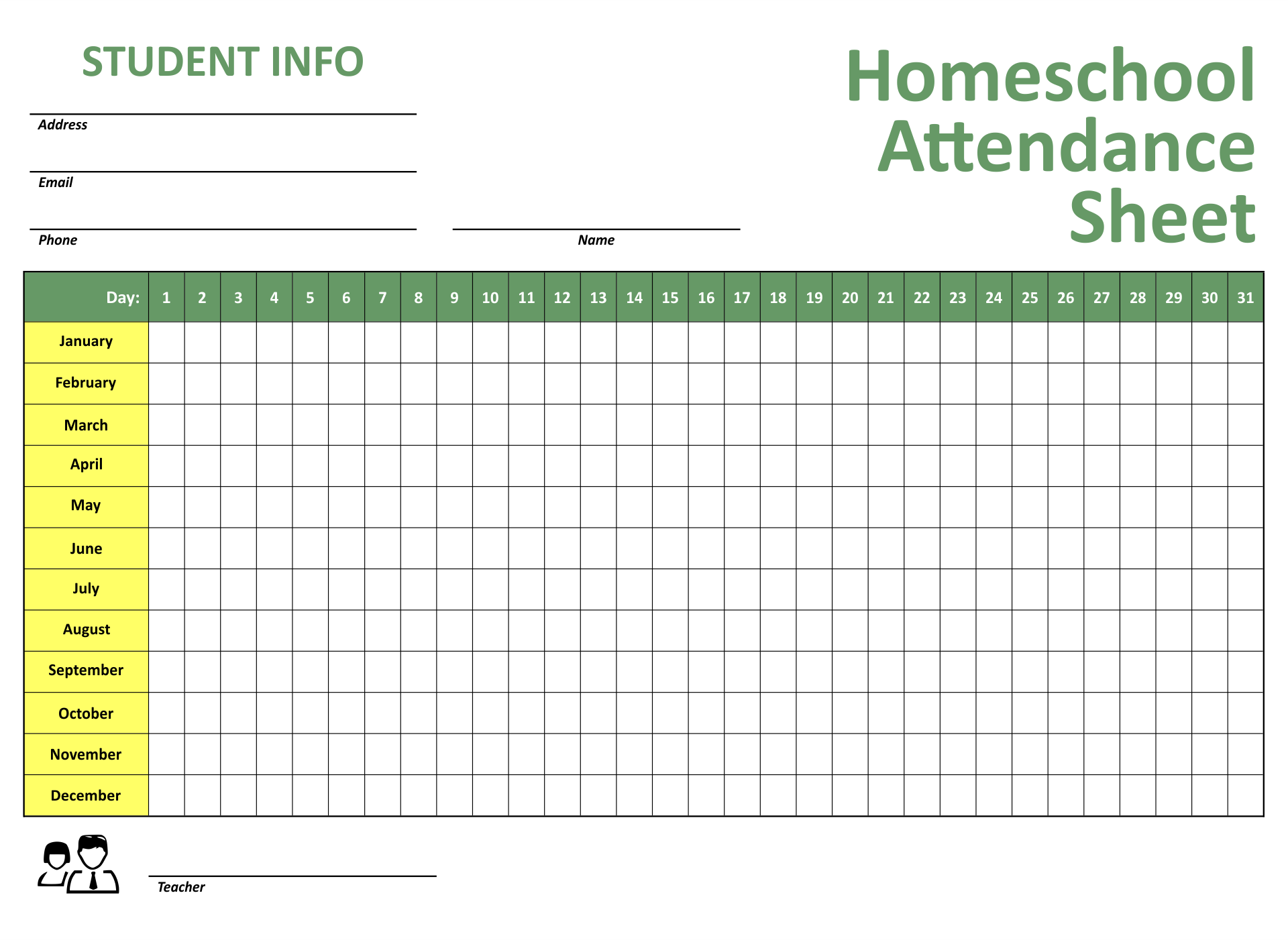 4 Best Images Of Homeschool Record Keeping Printables Free Printable 