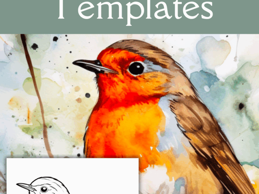 40 FREE Printable Stencils For Watercolor Painting Artsydee