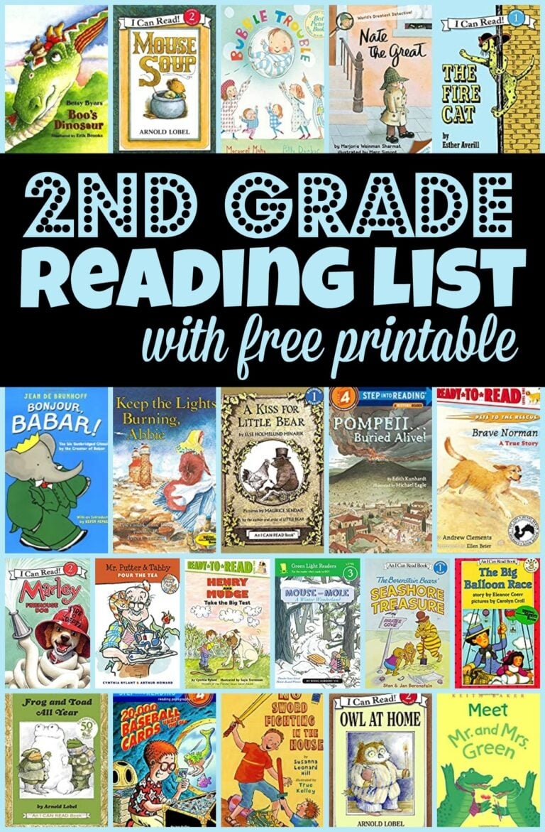  5th Grade Reading List With FREE Printable Book List