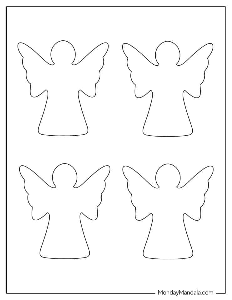 60 Angel Templates Free PDF Printables 60 Angel Templates Free PDF Printables