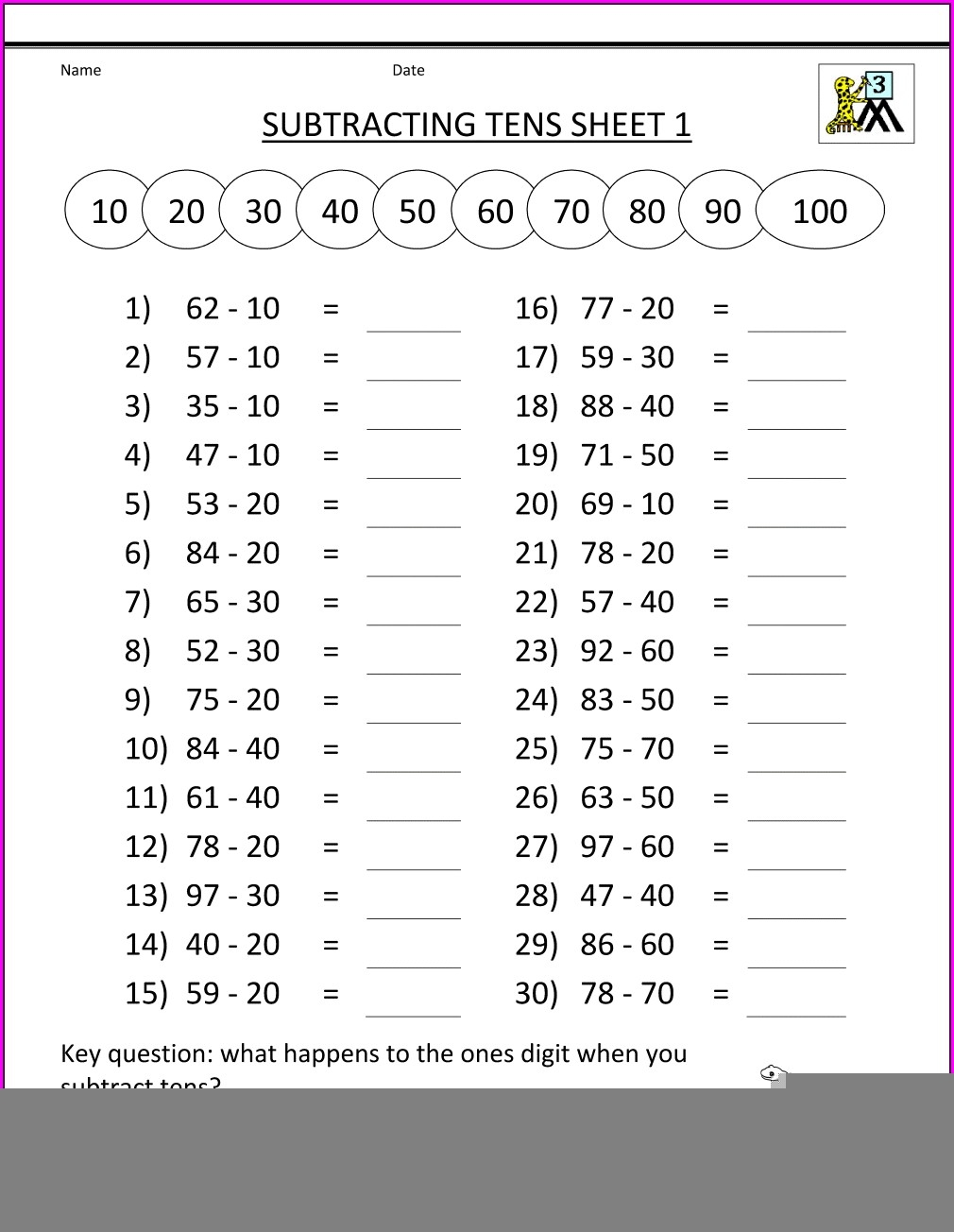 6Th Grade Math Printable Worksheets Printable Word Searches