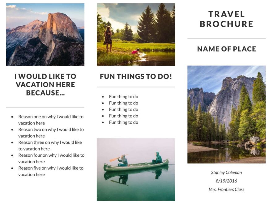 800 Free Travel Brochure Templates Examples 8 Free Templates