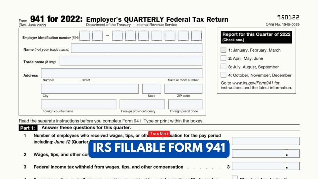 941 Form 2025 Pdf Filler T Gladys Snyder