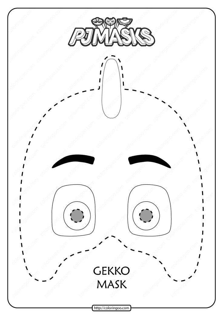 A Mask With The Words Gecko Mask On It 39 s Face And Two Eyes