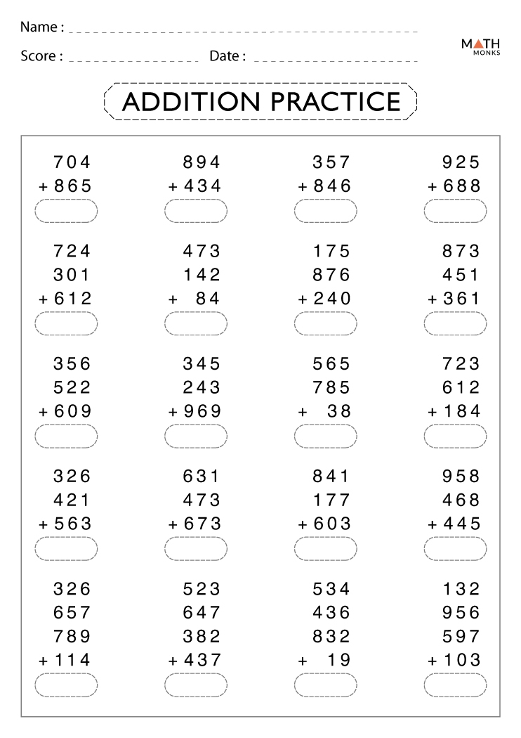 Free Printable 4th Grade Homeschool Worksheets