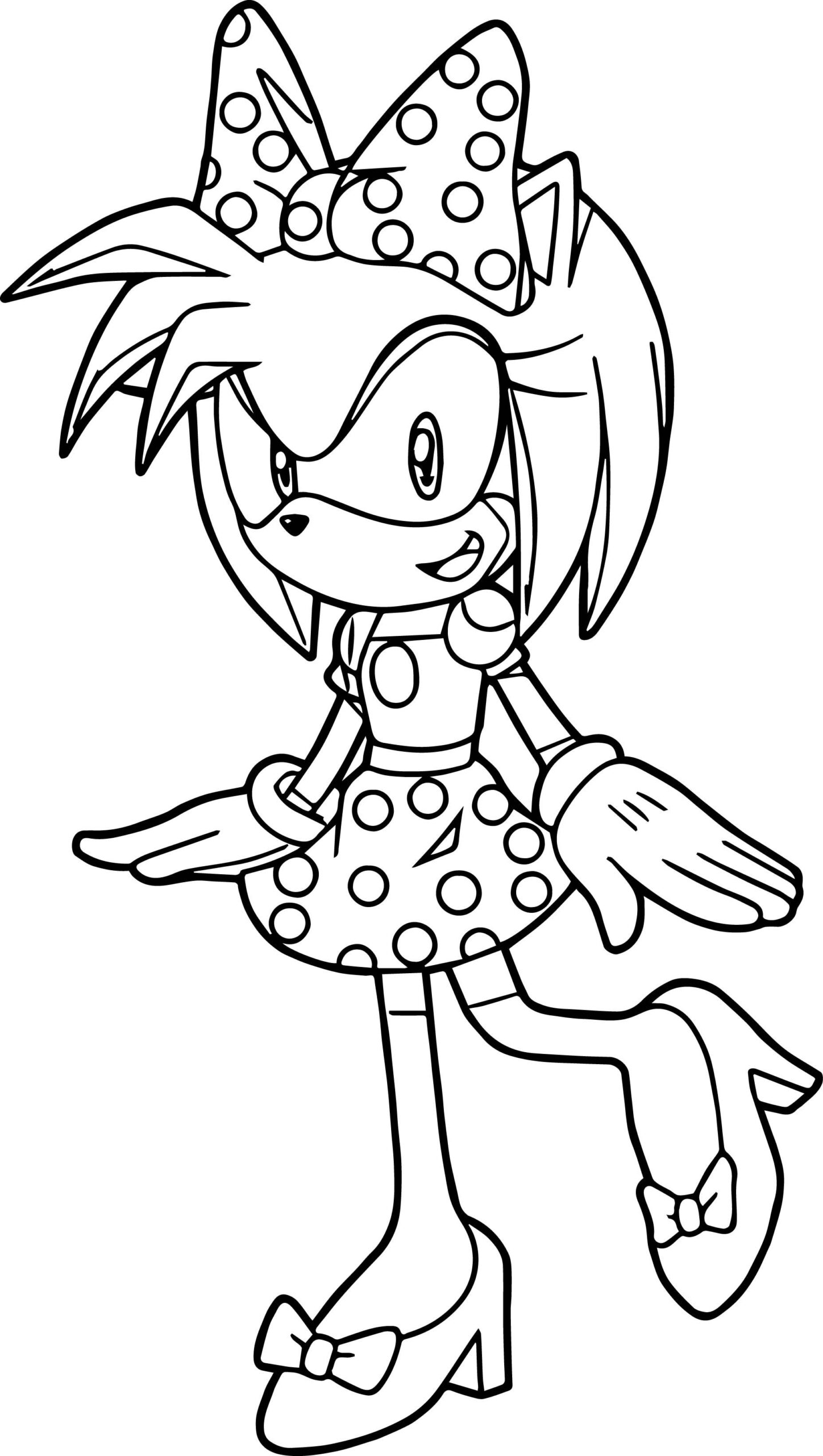 Amy Rose Coloring Pages Mee Withers