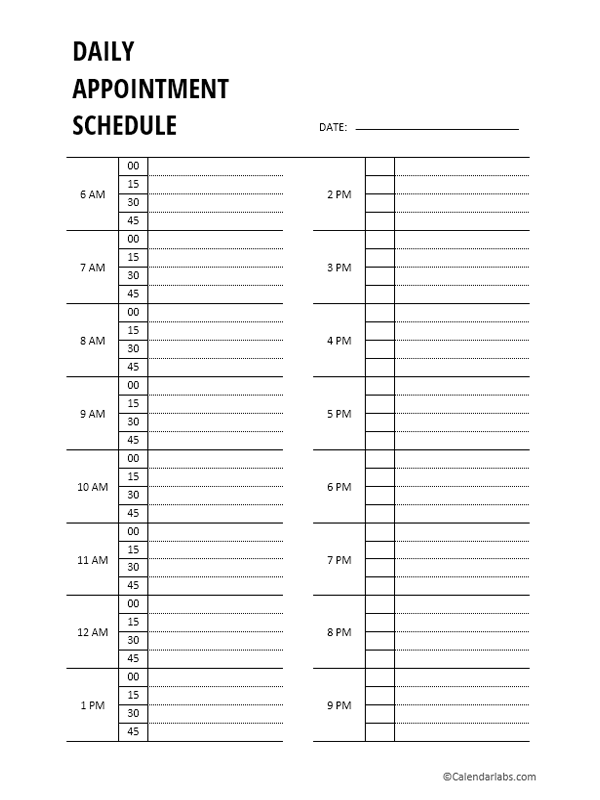 Appointment Calendar 2025 Maddison Curran