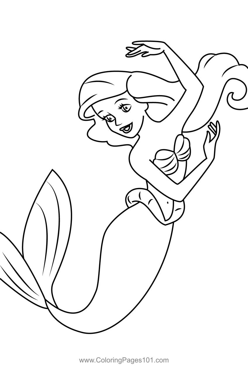 Little Mermaid Printable Coloring Pages