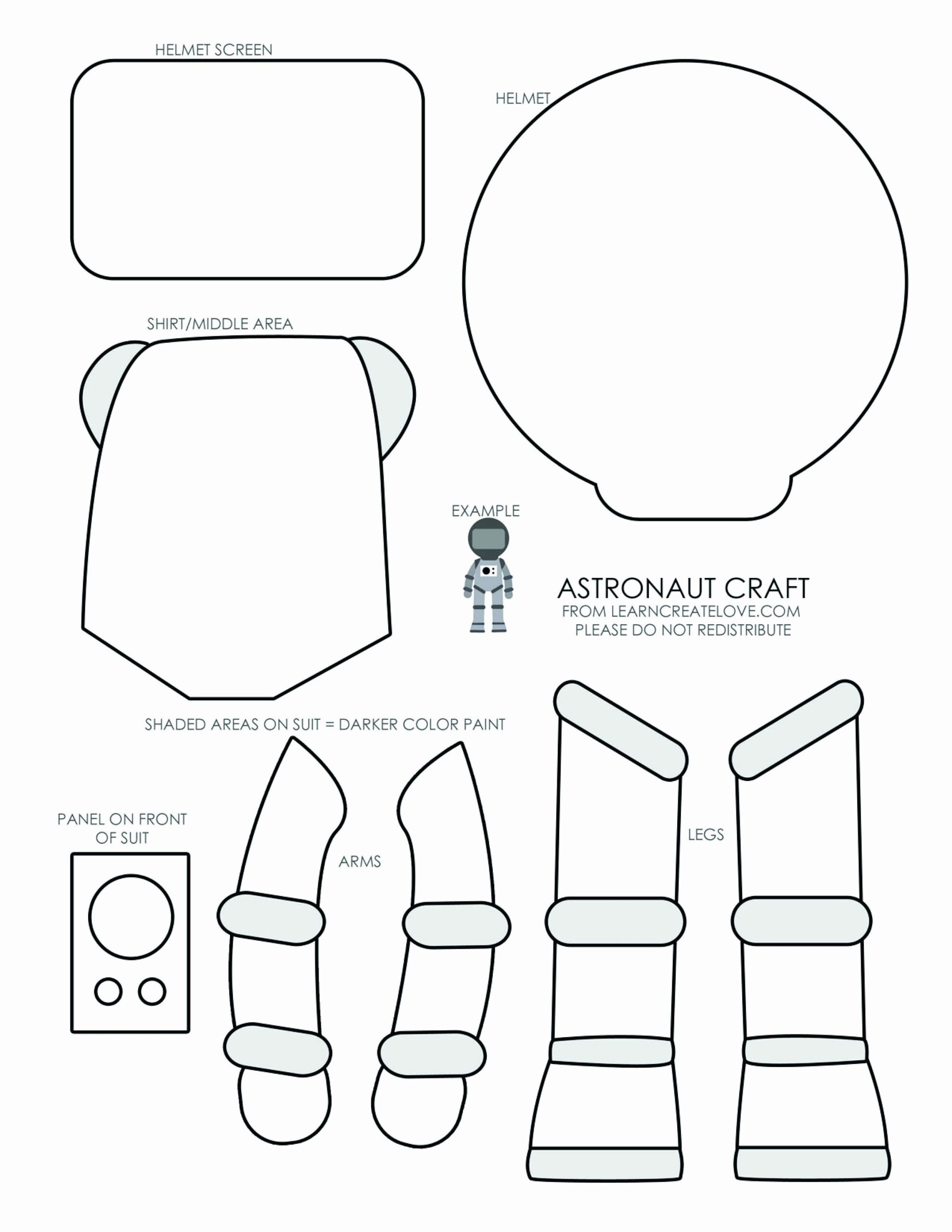 Astronaut Helmet Craft Printable