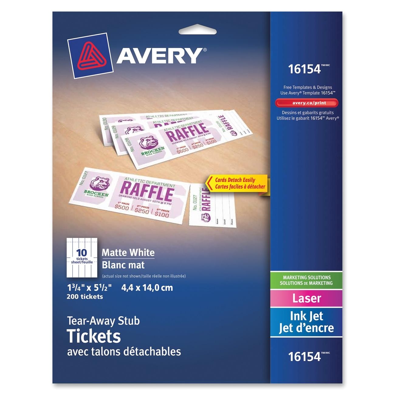 Avery Ticket Template 16154 At Sasfilmblog Blog