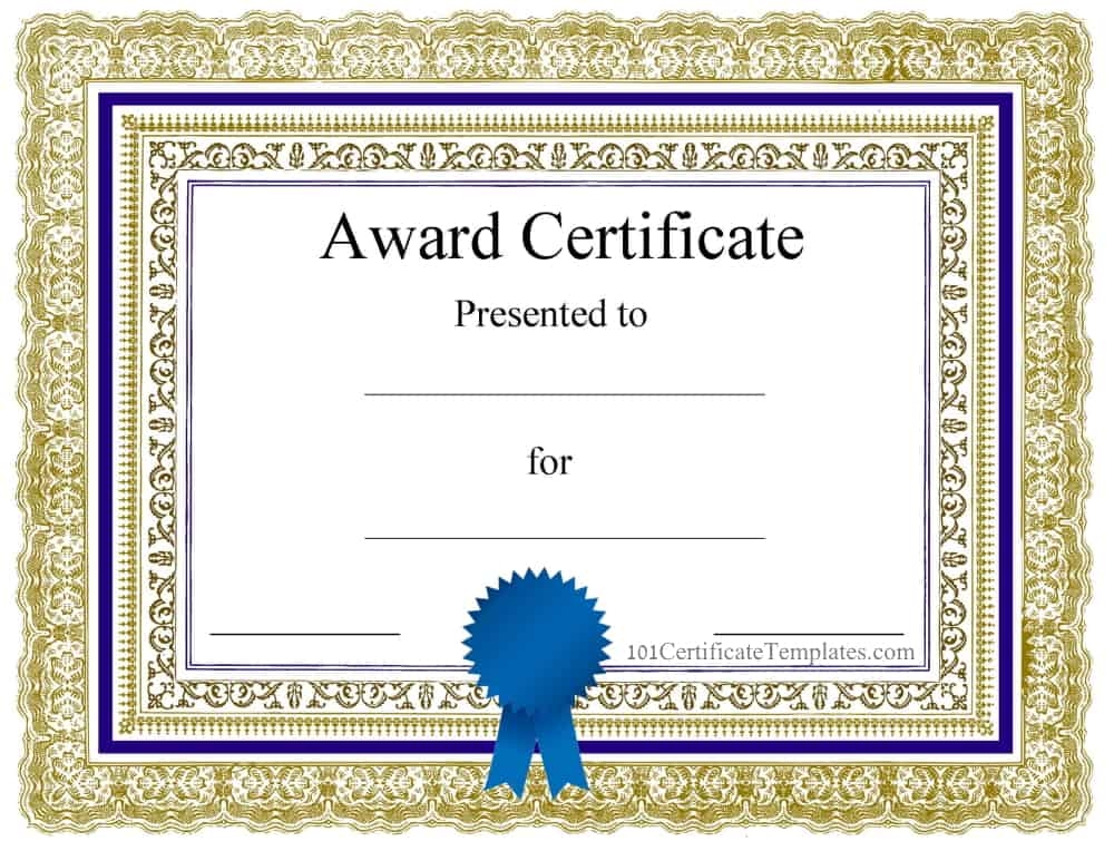 Printable Award Certificates For Business Printable Award Certificates For Business