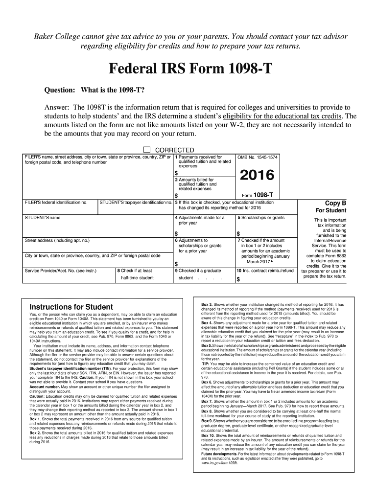 1098 T Form Printable 2025