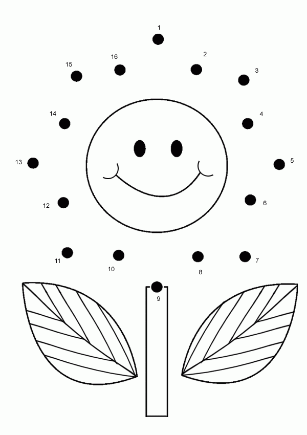 Beginner Easy Dot To Dot Printables