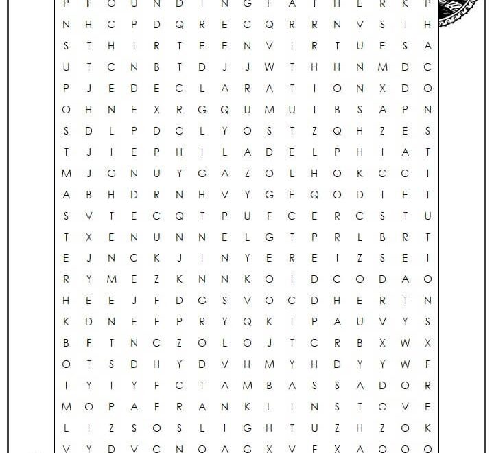 Benjamin Franklin Printable