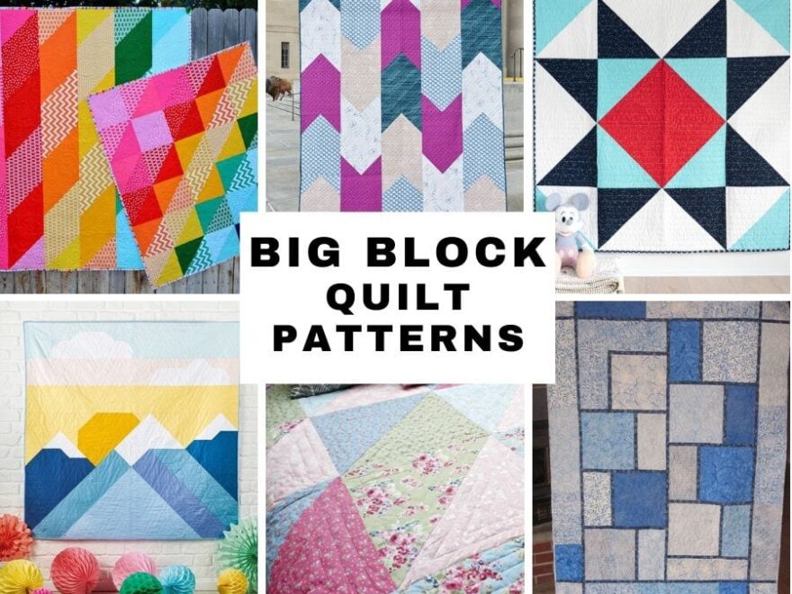 Big Block Quilt Patterns all Free Hello Sewing