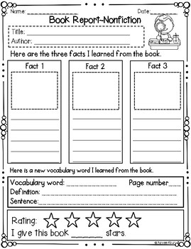 Book Report Nonfiction By Navee Kaur TPT