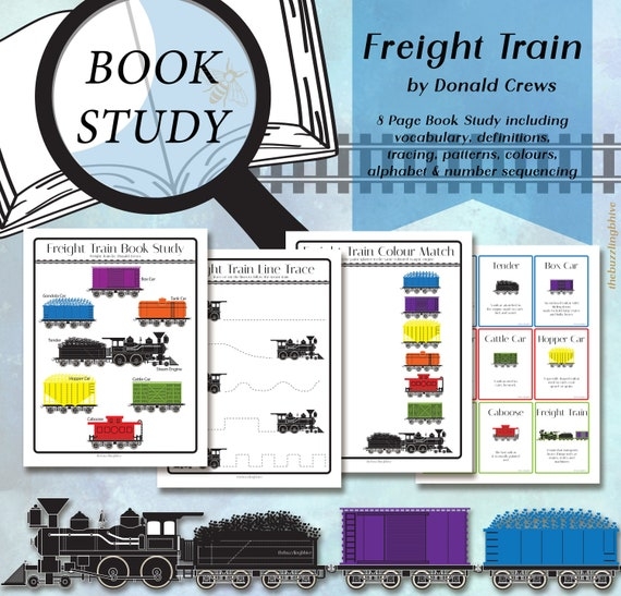 Book Study Freight Train By Donald Crews Etsy