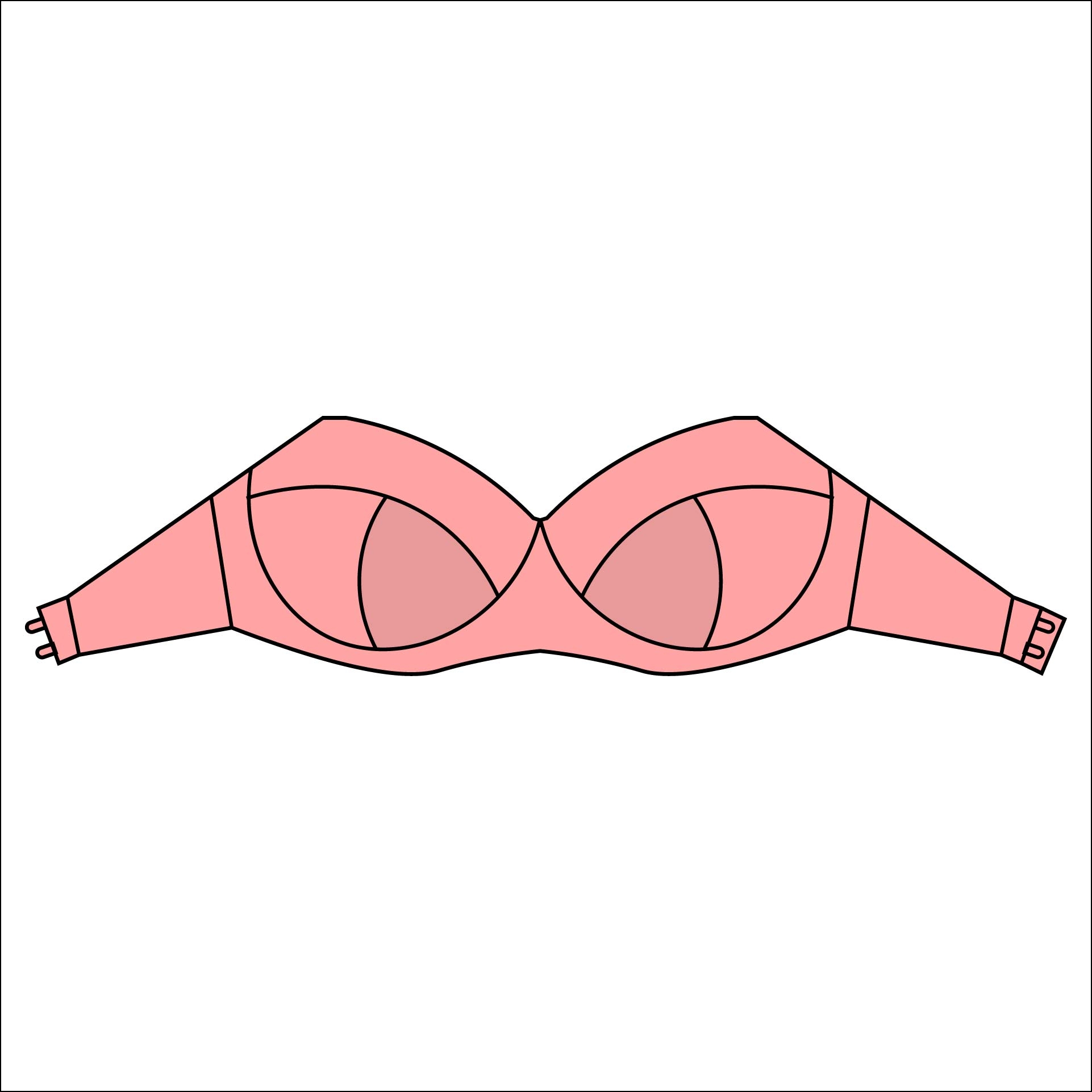 Printable Breast Cup Pattern