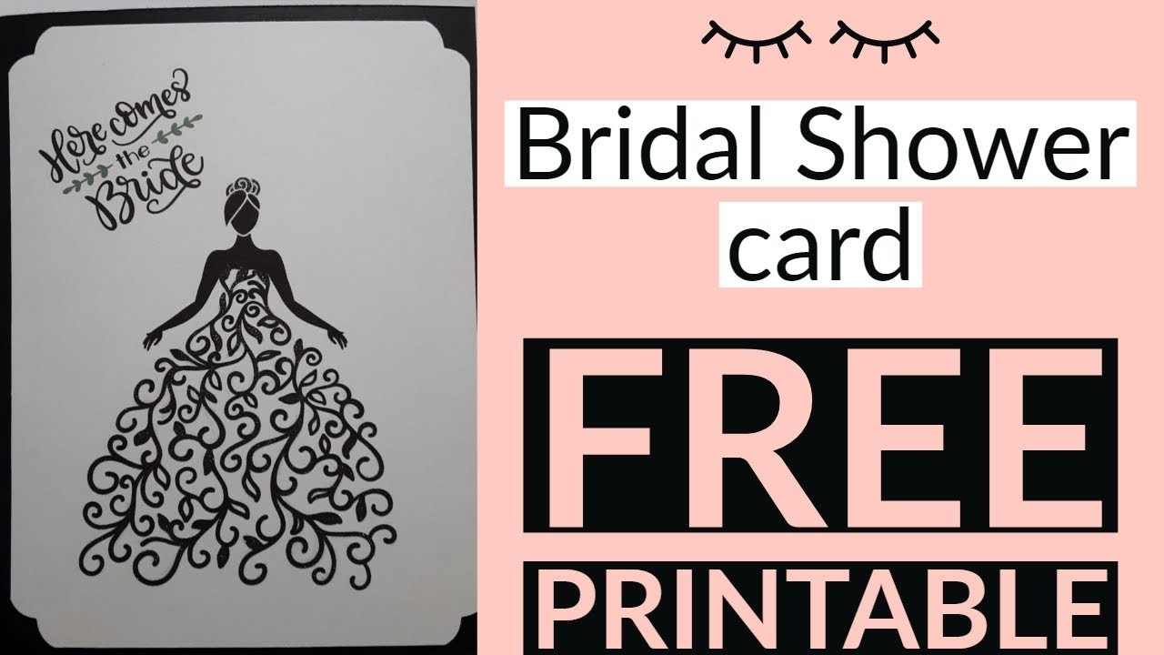 Bridal Shower Card And Free Printable Pretty Big Movement