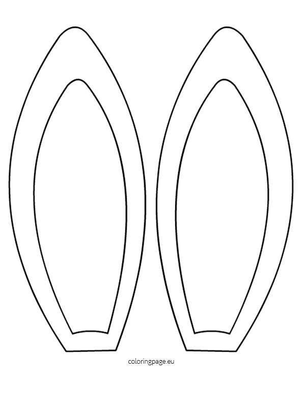 Bunny Ears Template Free Printable