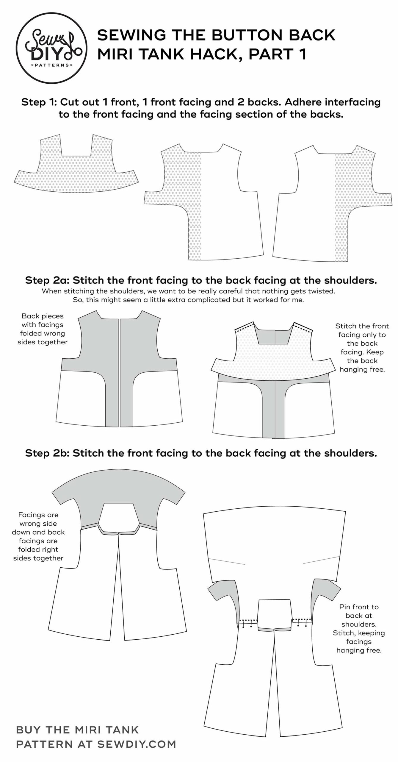 Square Neck Tank Top Pattern Printable