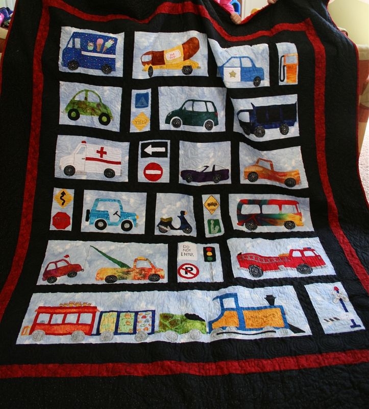 Printable Quilt Applique Pattern Car