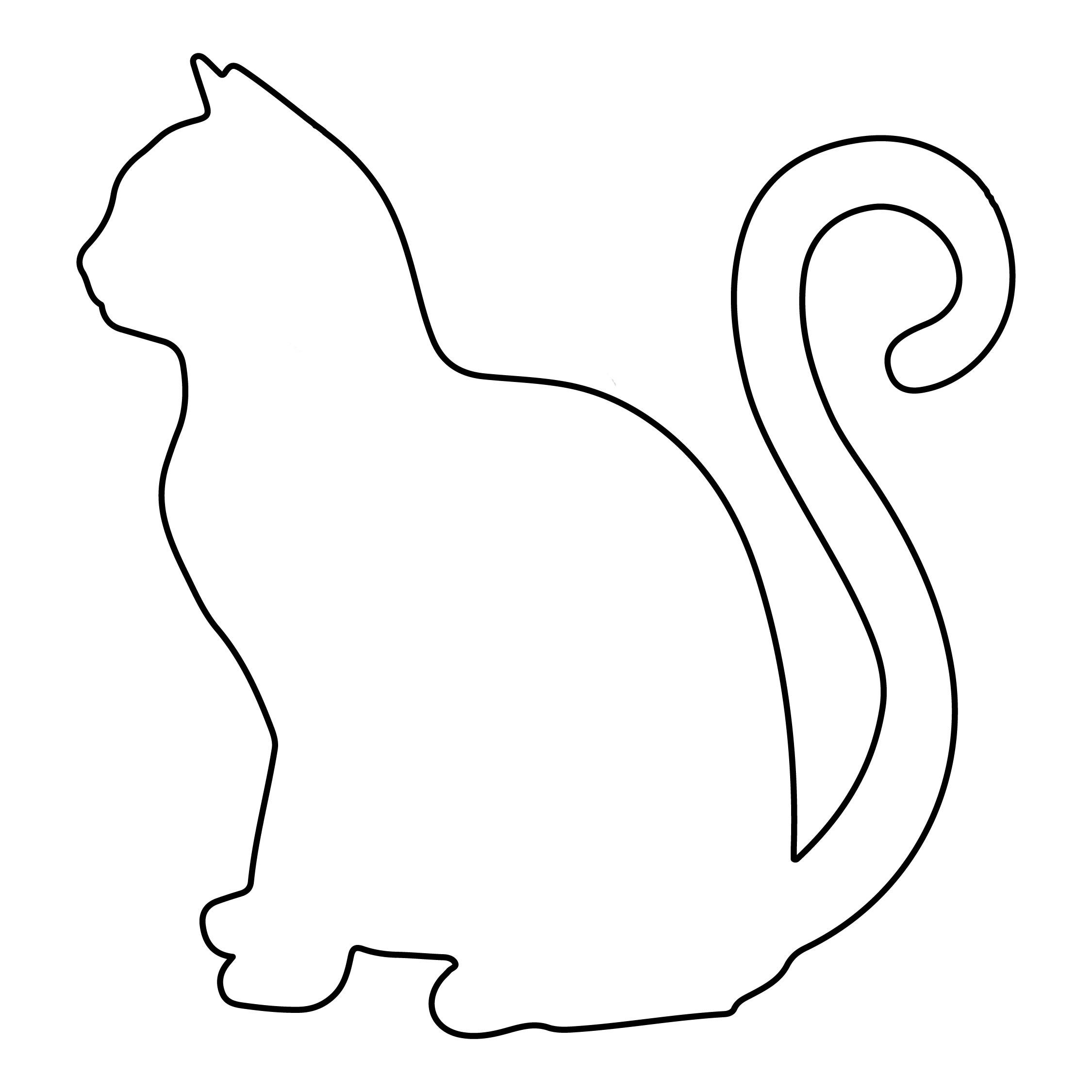 Cat Patterns Templates Stencils Clip Art And Silhouettes Artofit