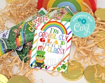 Cerealsly Glad You 39 re In My Class Etsy