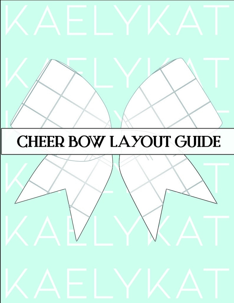 Cheer Bow Layout Guide Template Etsy