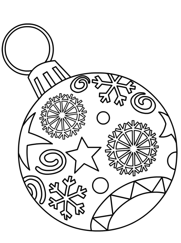 Christmas Balls Coloring Pages