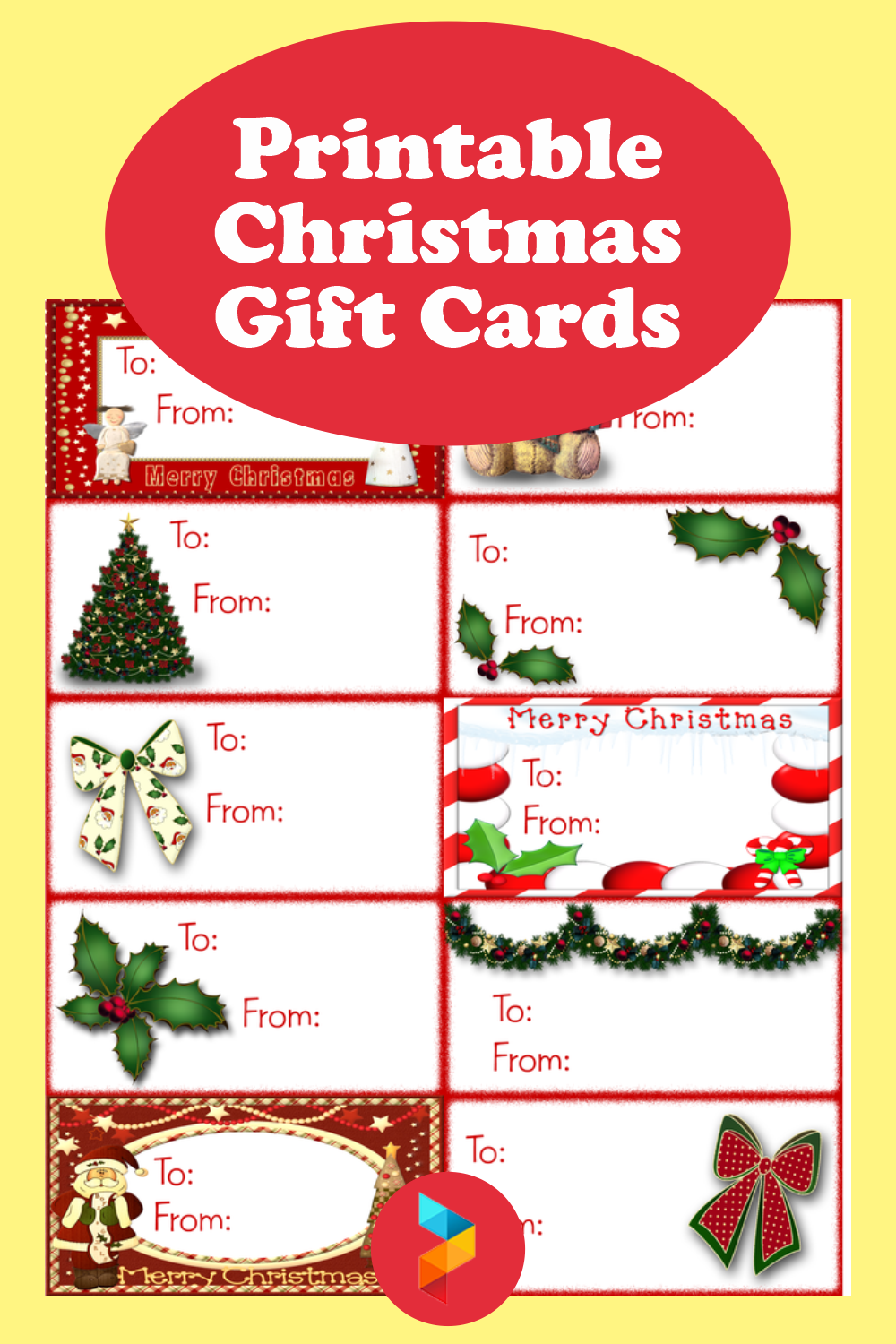 Christmas Gift Card Templates Free Printable Web Free Printable 