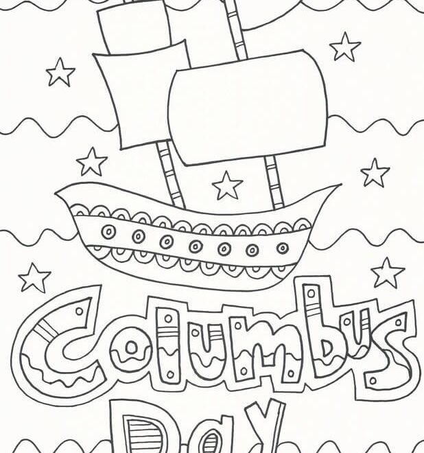 Columbus Day Coloring Page Free Printable Coloring Pages For Kids