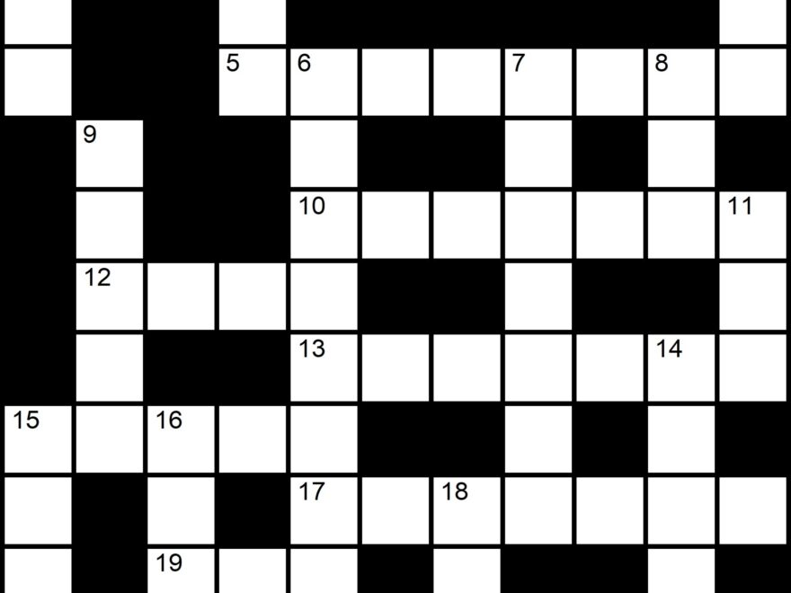 Create A Crossword Puzzle Printable