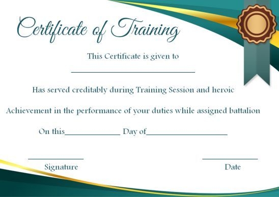 Create Awesome Training Certificate Templates Ready To Use Samples And 