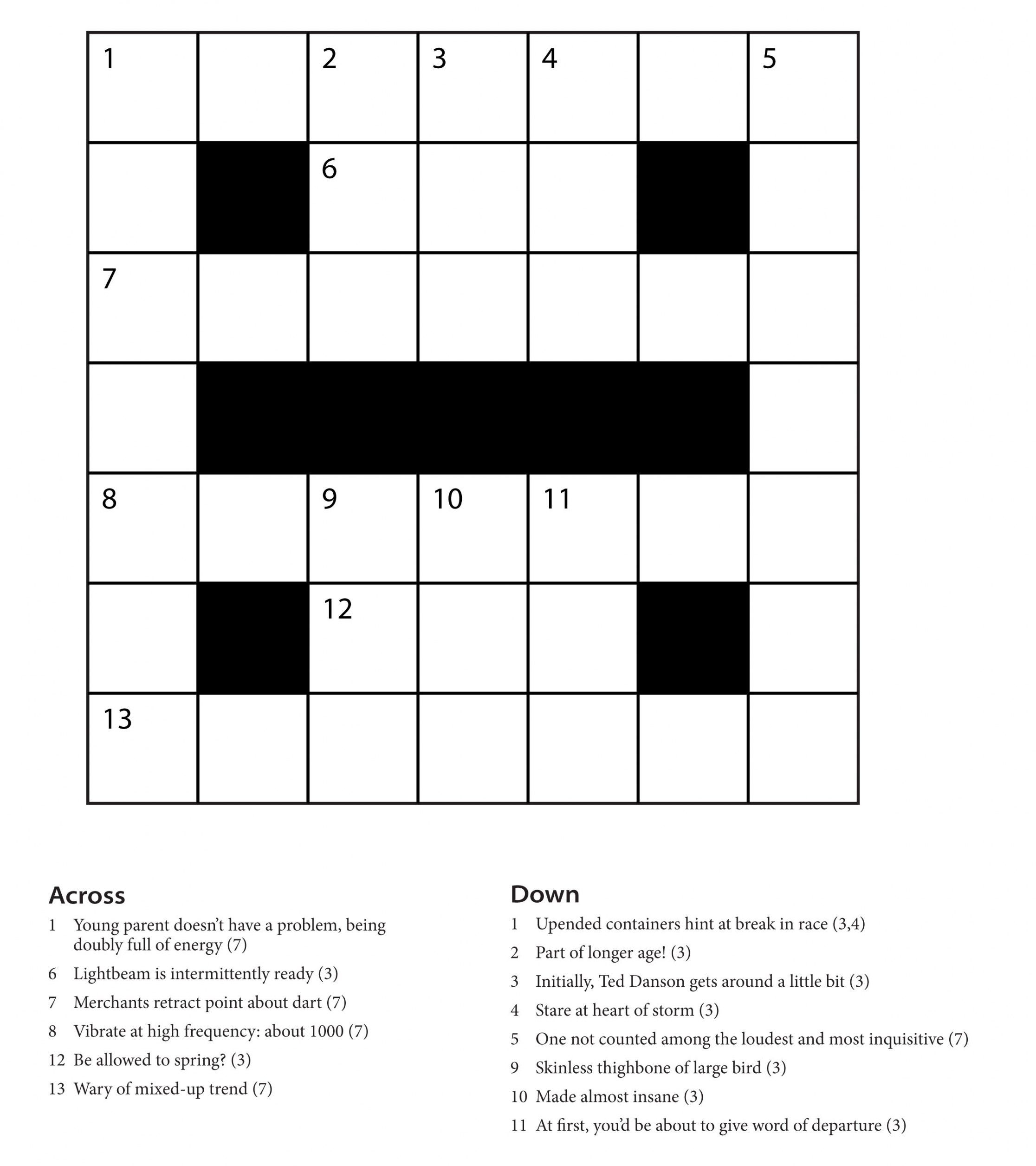 Crossword Puzzles Printables