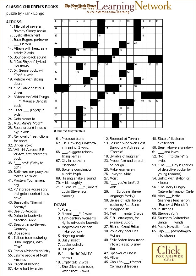 Crosswords Classic Children 39 s Books