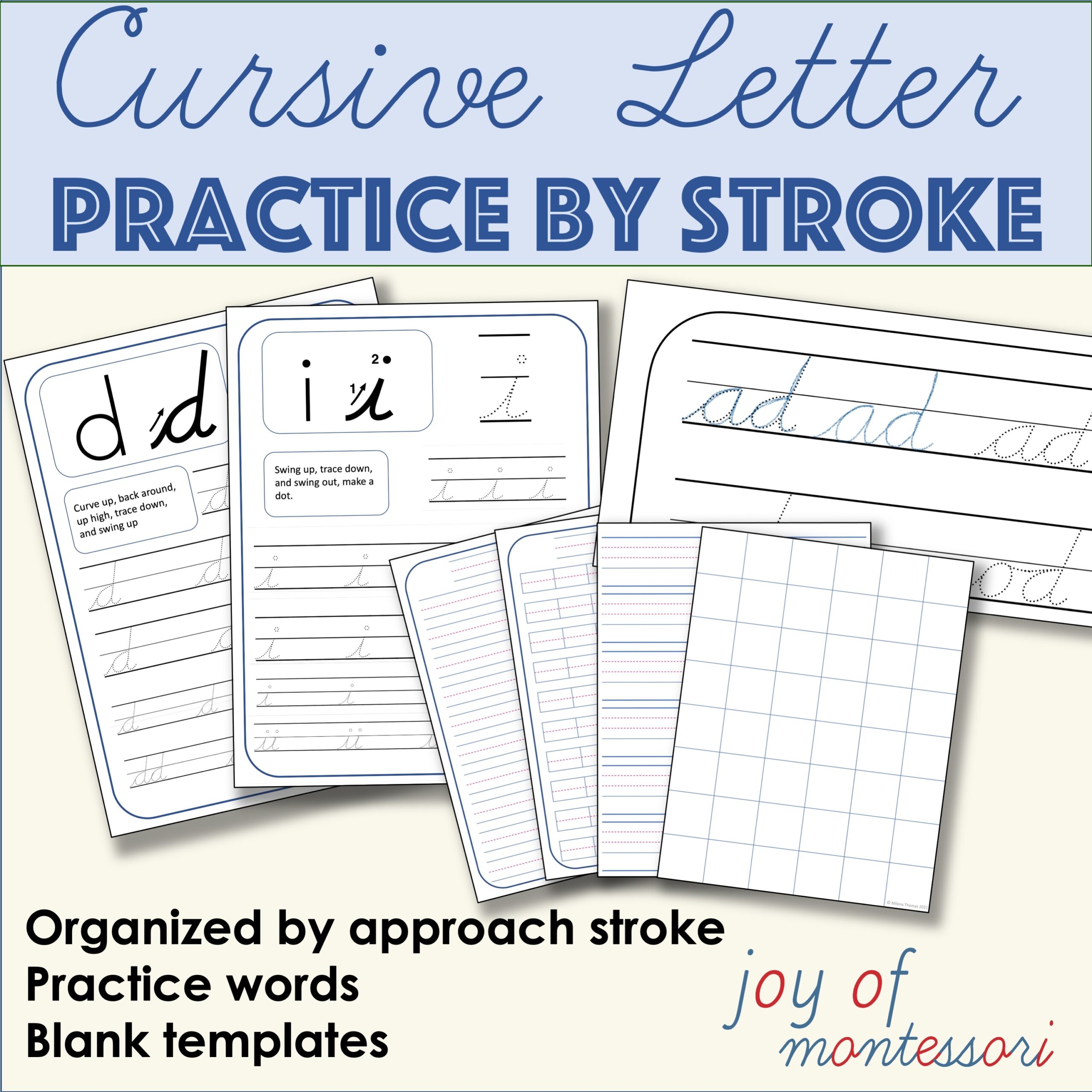 Cursive Printable Worksheets Joy Of Montessori Worksheets Library