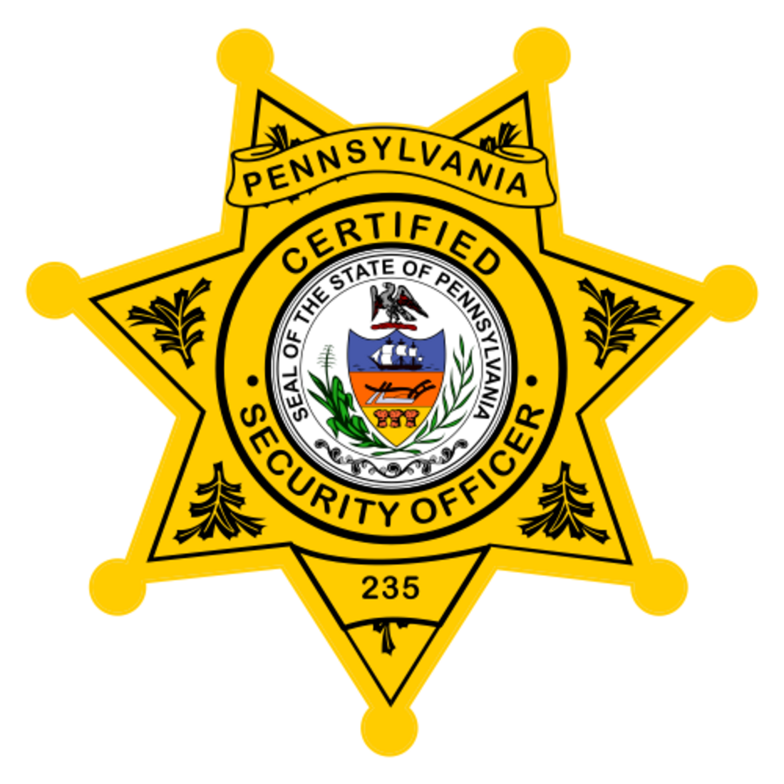 Custom Sheriff Police 7 Point Badge Decal Teamlogo Custom 
