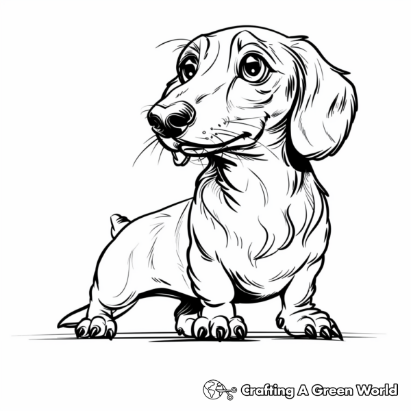 Dachshund Coloring Pages Free Printable 