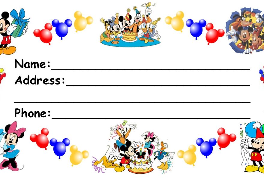 Disney Luggage Tags Page 1 Of 3 Download And Print 92 po