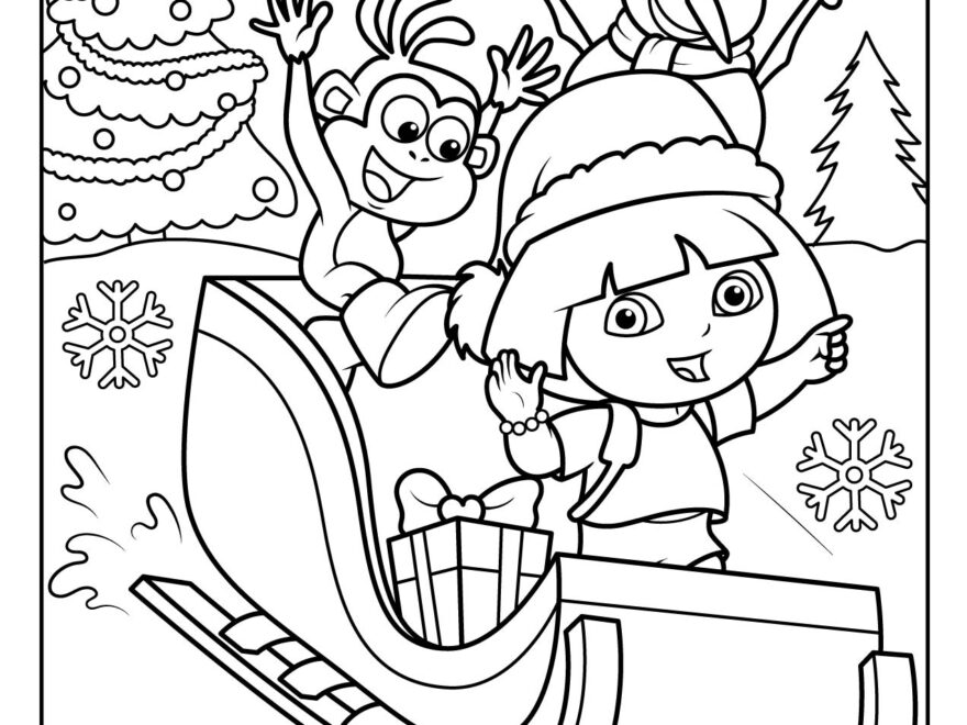 Dora The Explorer Free Printable Coloring Pages Free Printables Hub