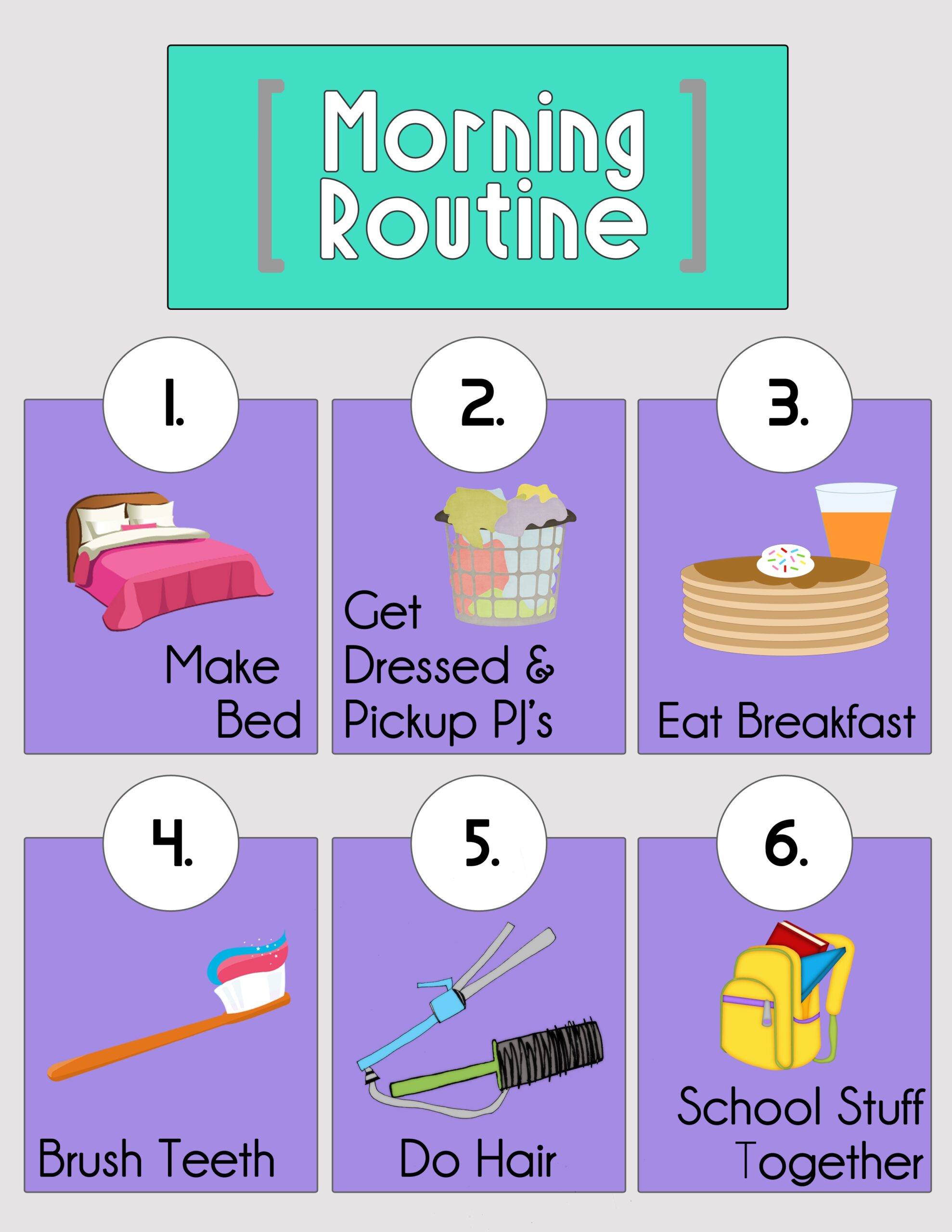 Download My Free Morning Routine Printable For Kids Vrogue co