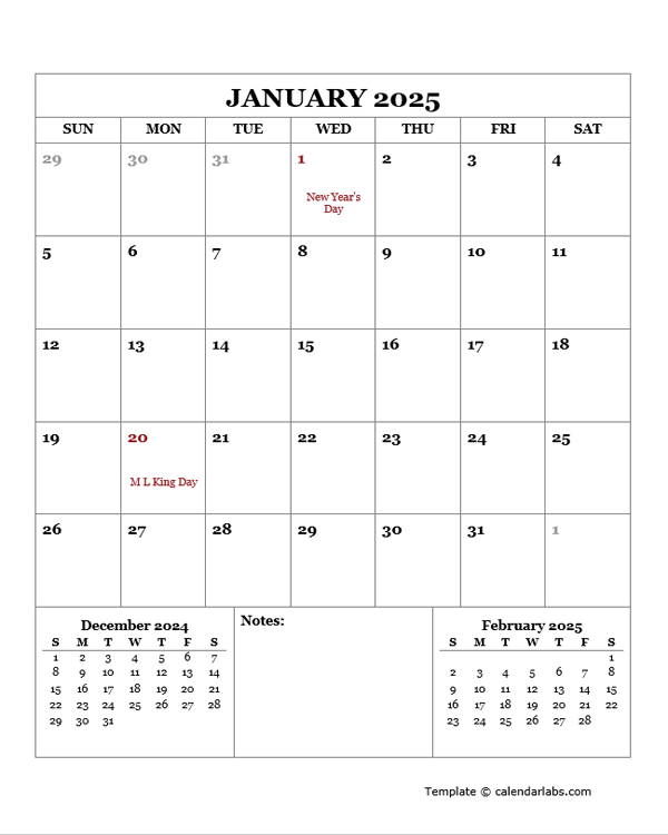 Editable 2025 Monthly Calendar Template Molly Whitfield