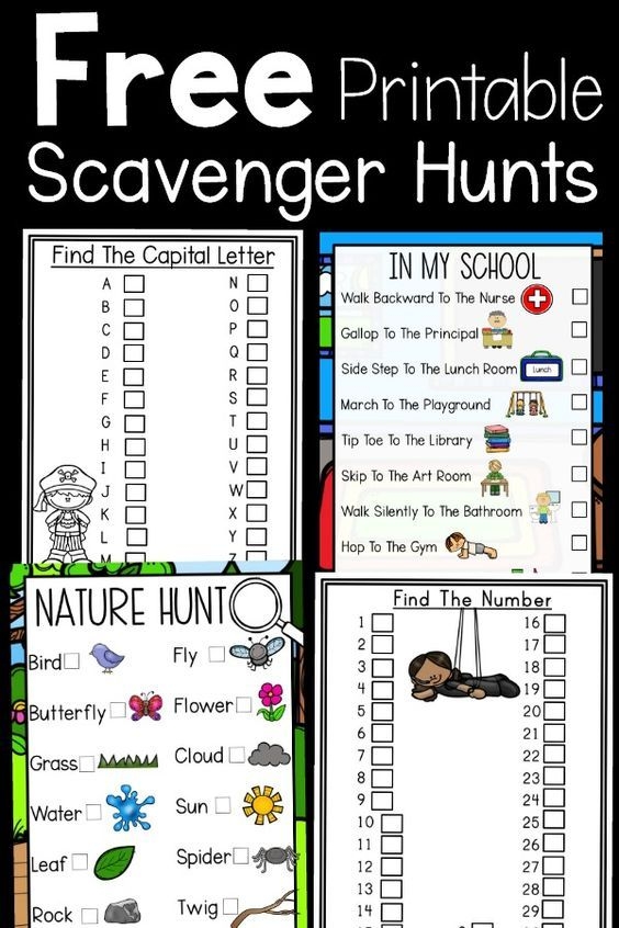Editable Scavenger Hunt Template Editable Scavenger Hunt Template