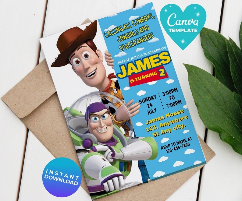 Toy Story Party Invitations Free Printables