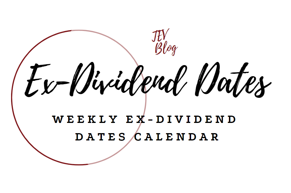 Ex Dividends Calendar Customize And Print