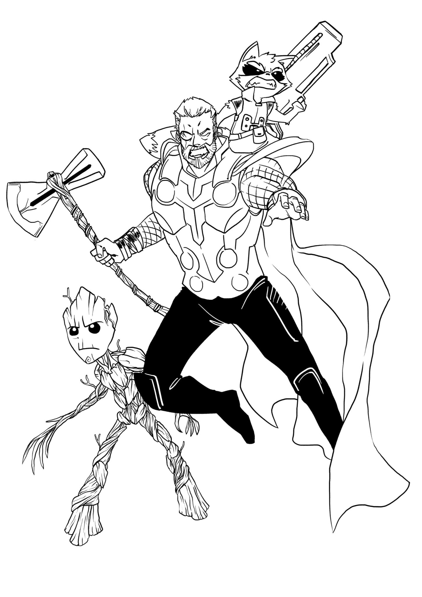 Free Printable Avengers Infinity War Coloring Pages