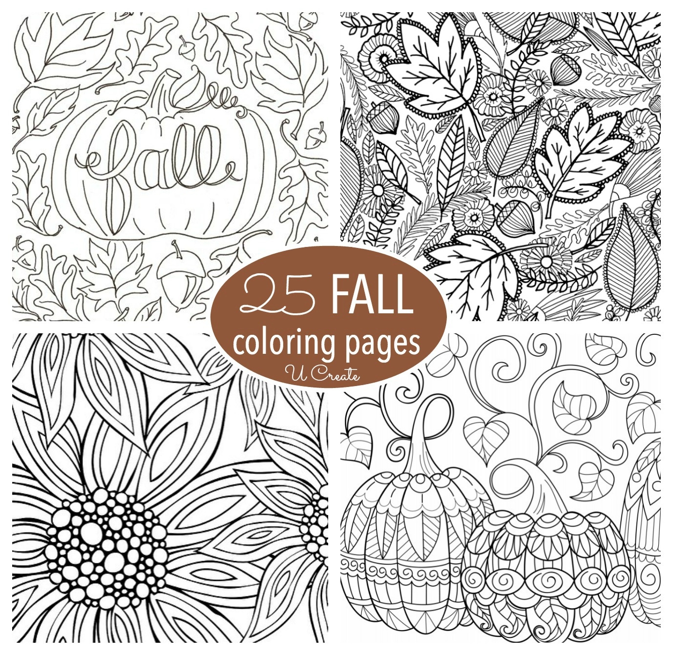 Fall Into Relaxation Adult Coloring Pages For A Cozy Season